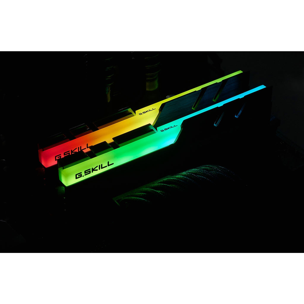 G.skill 32 gb ddr4-3200 (2x 16 gb) werkgeheugen (zwart, f4-3200c16d-32gtzr, xmp 2.0)