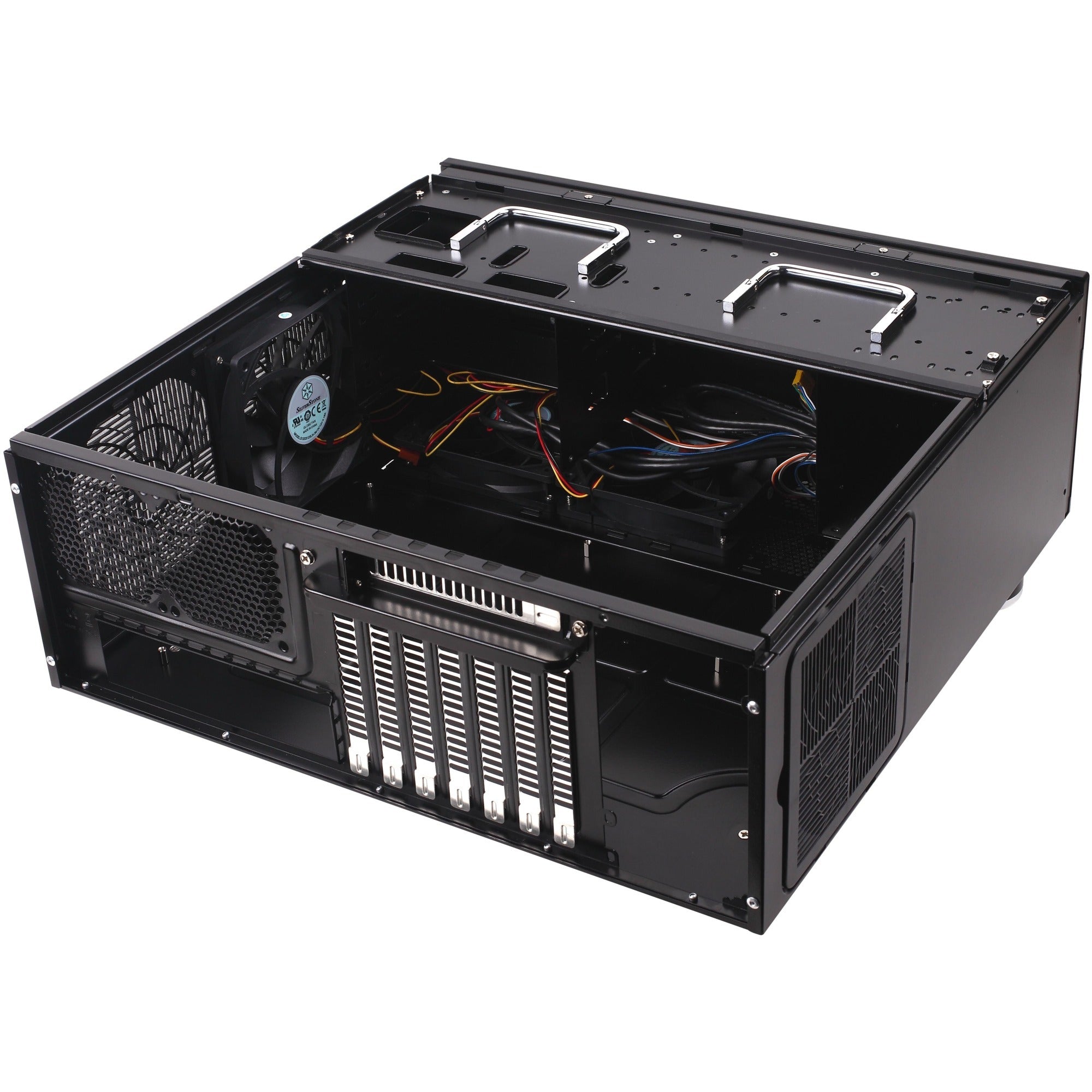 Silverstone sst-gd07b-c htpc behuizing (zwart | 1x usb-a | 1x usb-c)