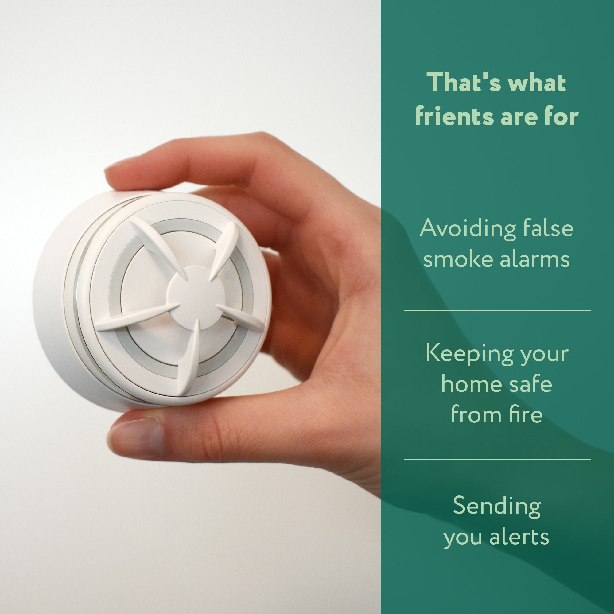 Frient intelligent heat alarm melder (wit, zigbee 3.0)
