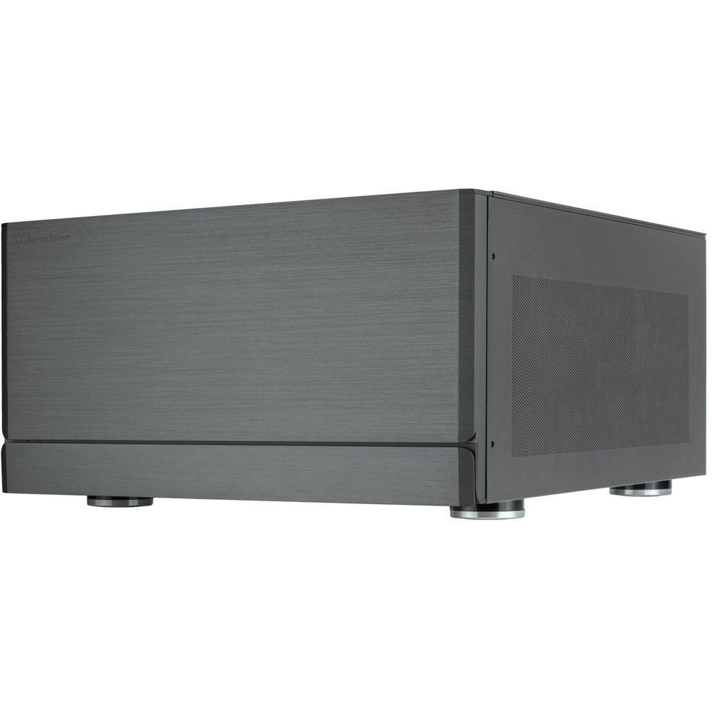 Silverstone crown 04 htpc behuizing (donkergrijs | 4x usb-a | 1x usb-c)