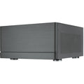Silverstone crown 04 htpc behuizing (donkergrijs | 4x usb-a | 1x usb-c)