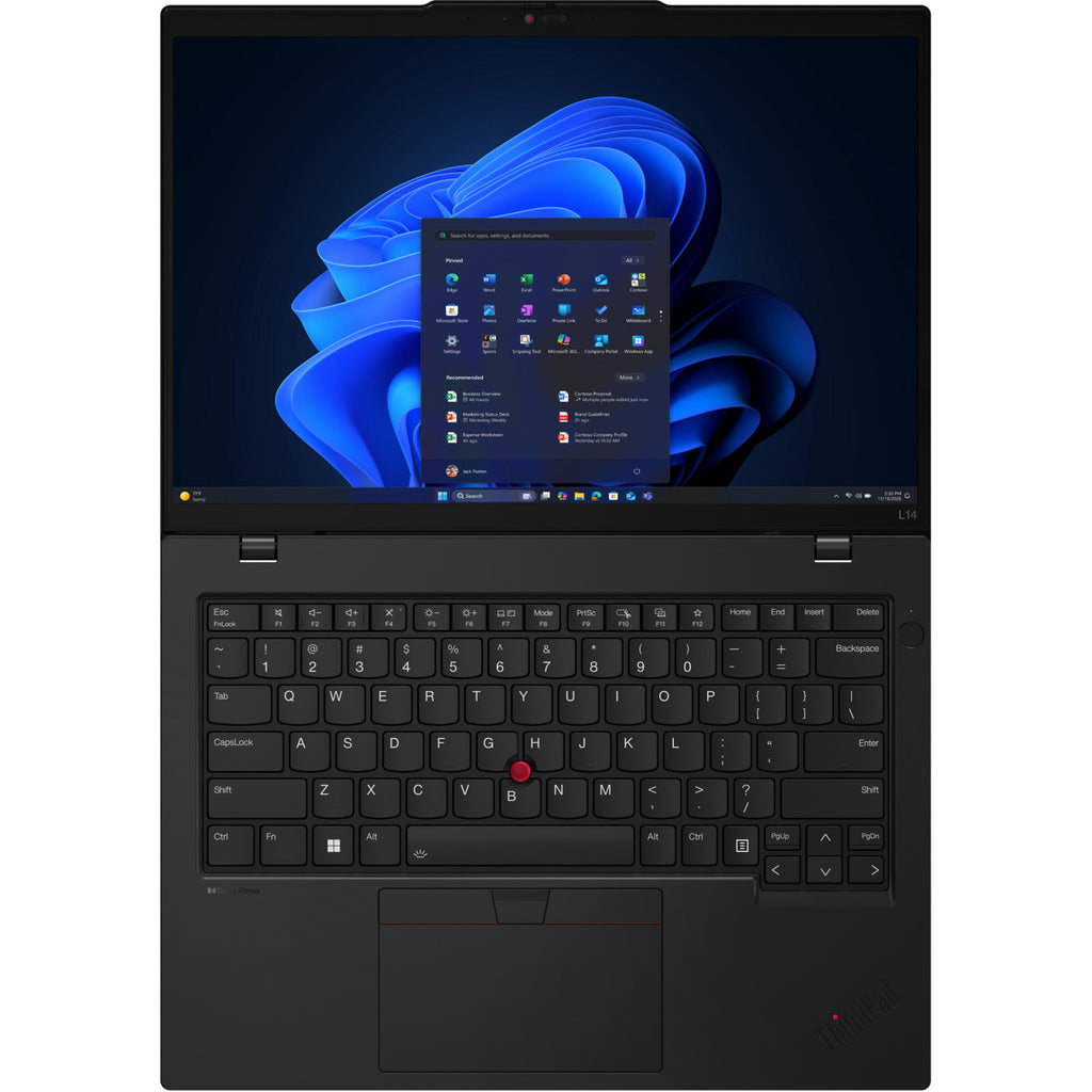 Lenovo thinkpad l14 gen 6 (21s6002dmh) 14 laptop (zwart | core ultra 7 255u | intel® graphics | 16 gb | 512 gb ssd)