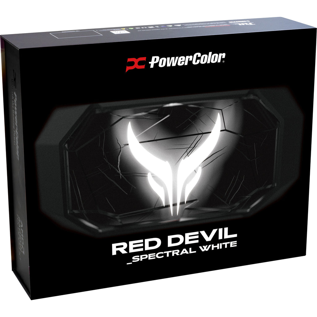 Powercolor radeon rx 9070 xt red devil spectral white 16gb gddr6 grafische kaart (wit, rdna4, gddr6, 3x displayport, 1x hdmi)