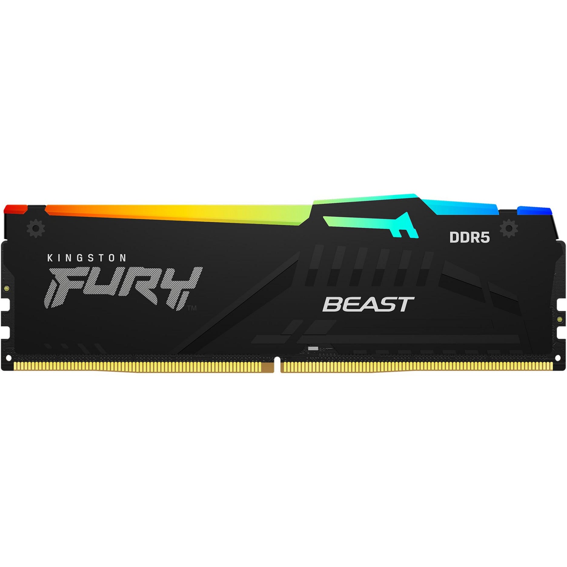 Kingston fury beast rgb 64 gb ddr5-5600 (2x 32 gb) werkgeheugen (zwart, kf556c40bb2ak2-64, xmp 3.0, expo)
