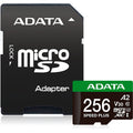 Adata speed plus microsdxc 256 gb geheugenkaart (uhs-i u3, class 10, v30, a2)