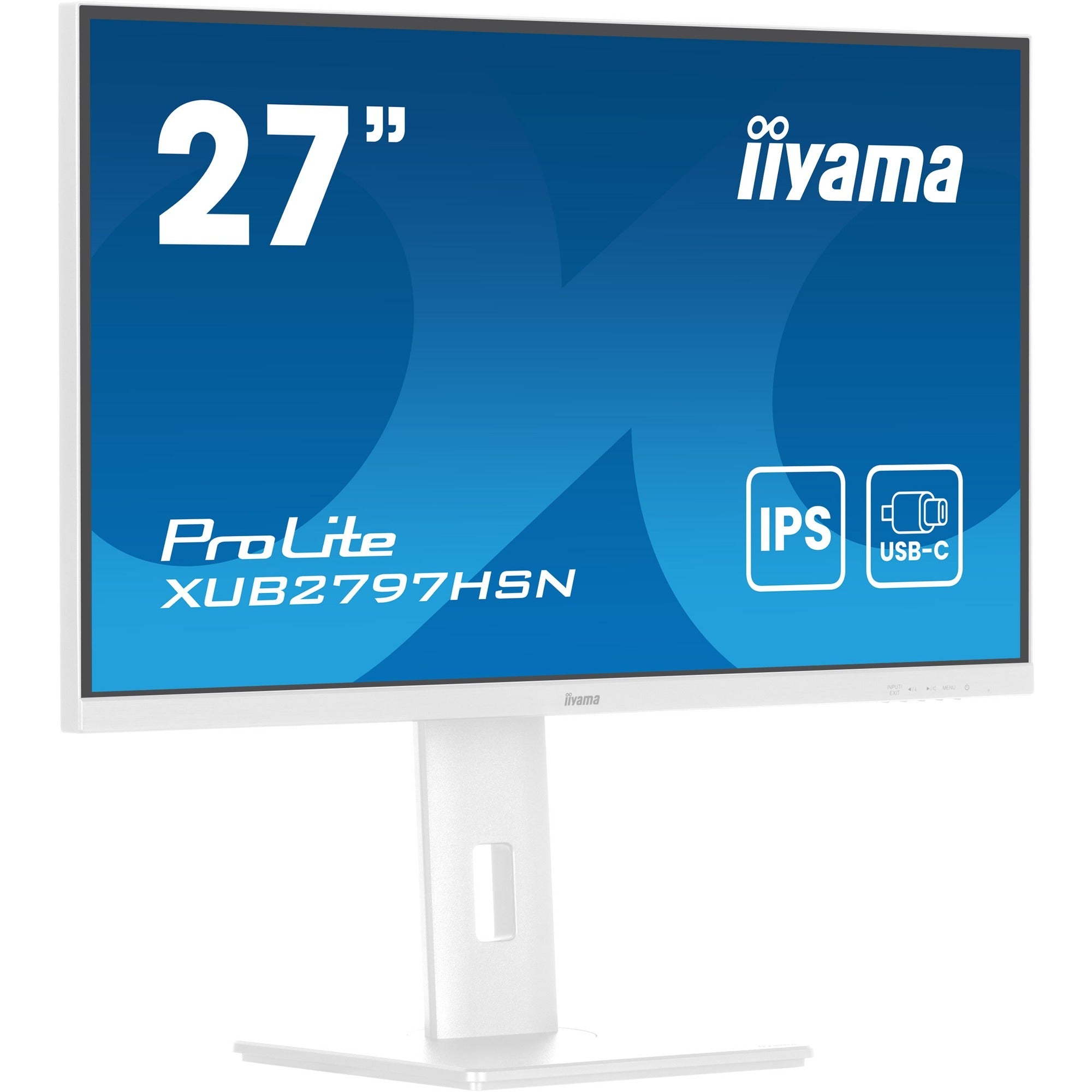 Iiyama prolite xub2797hsn-w2 27 monitor (wit, hdmi, displayport, 3x usb-a, usb-c, rj-45)