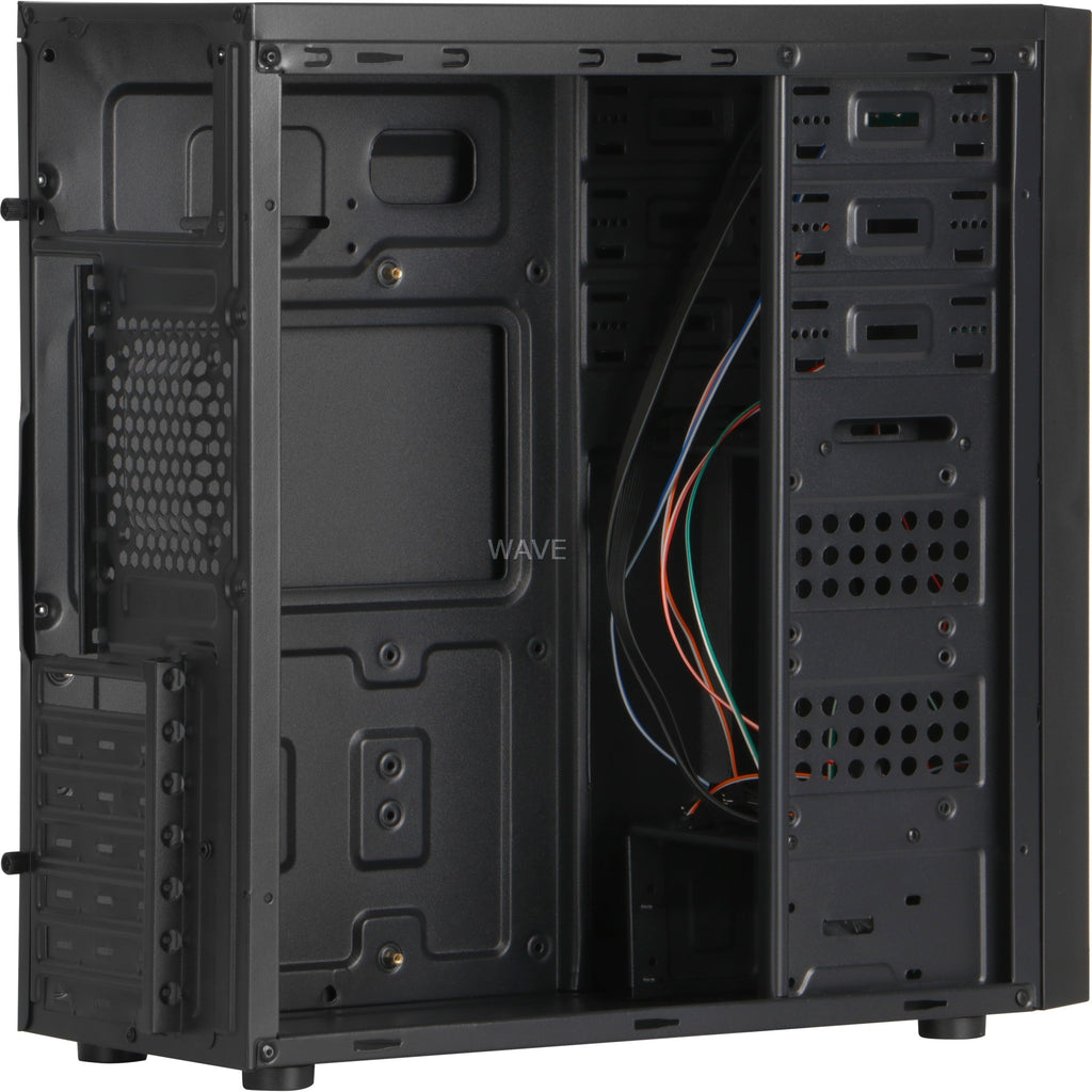 Inter-tech b-42 midi tower behuizing (zwart | 2x usb-a)