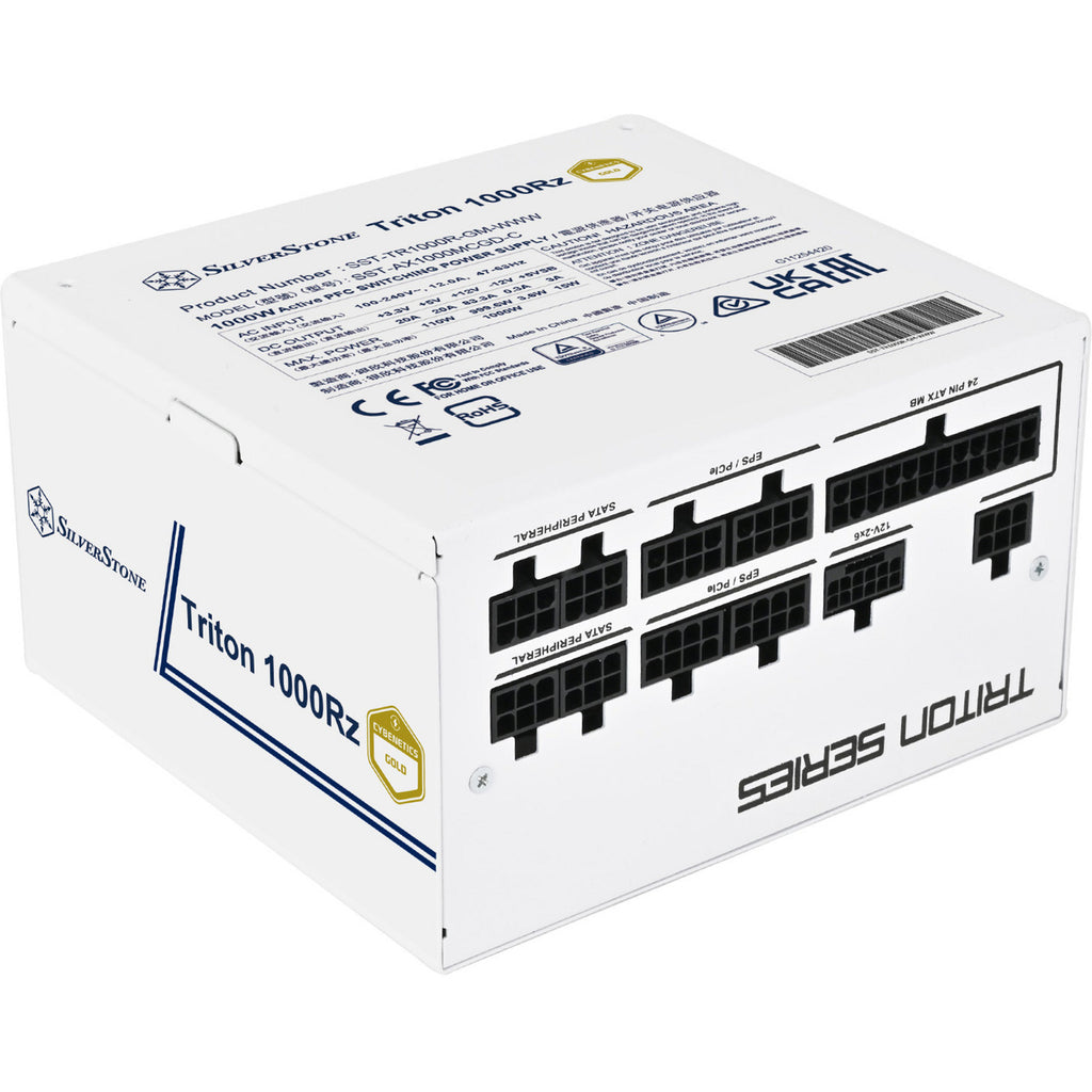 Silverstone triton 1000rz modulaire 1000 watt voeding (wit, 1x 12v-2x6, 4x pcie)