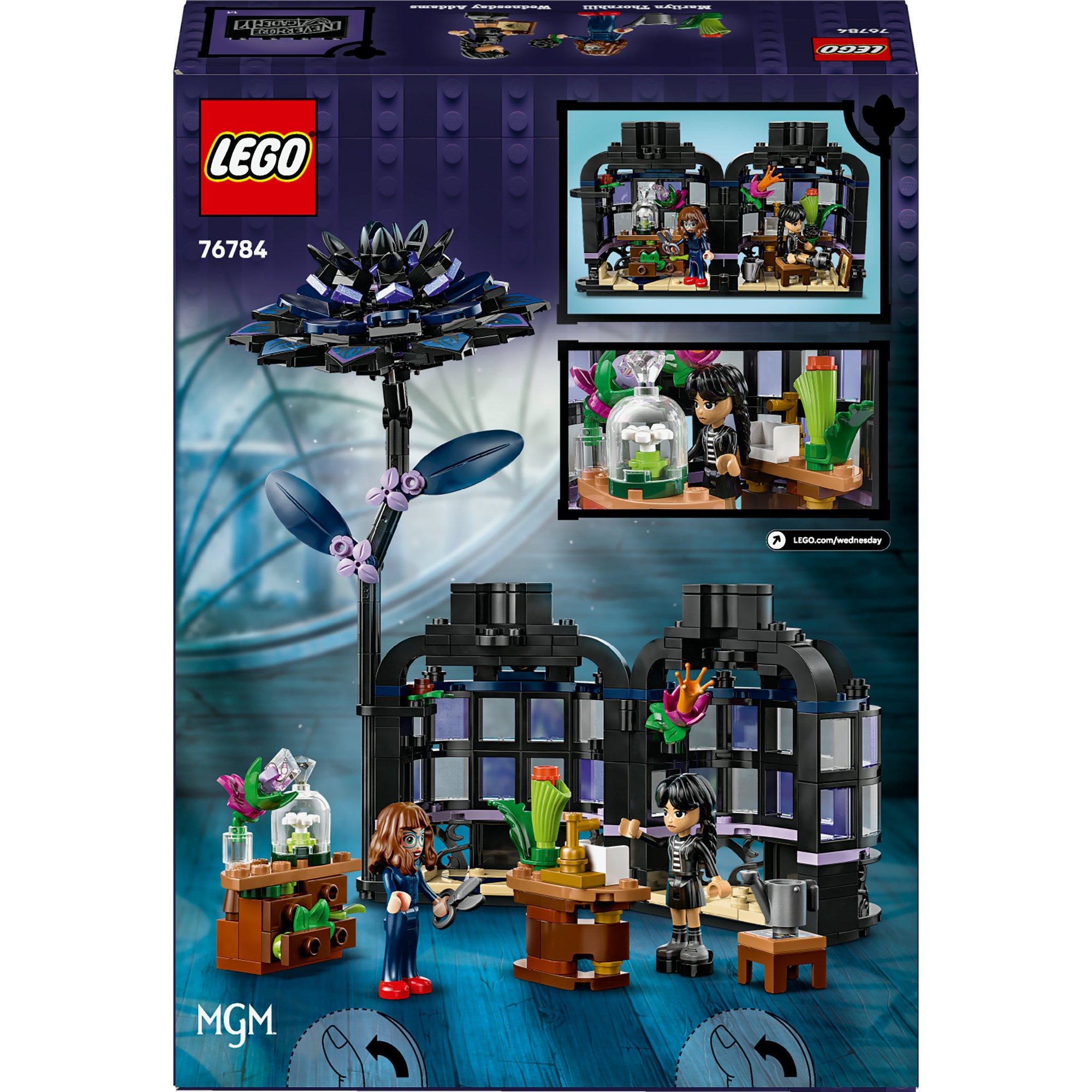 Lego wednesday - zwarte dahlia constructiespeelgoed (76784)