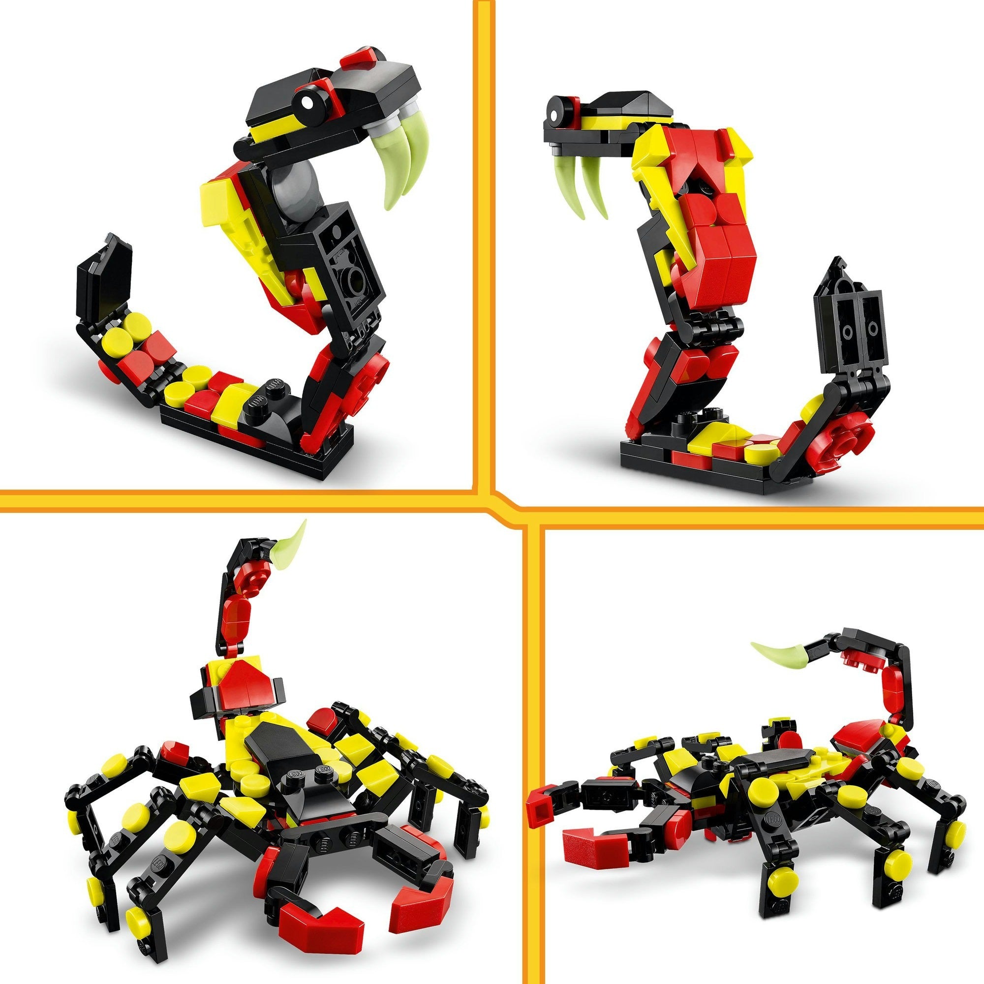 Lego creator 3-in-1 - wilde dieren: spannende spin constructiespeelgoed (31159)