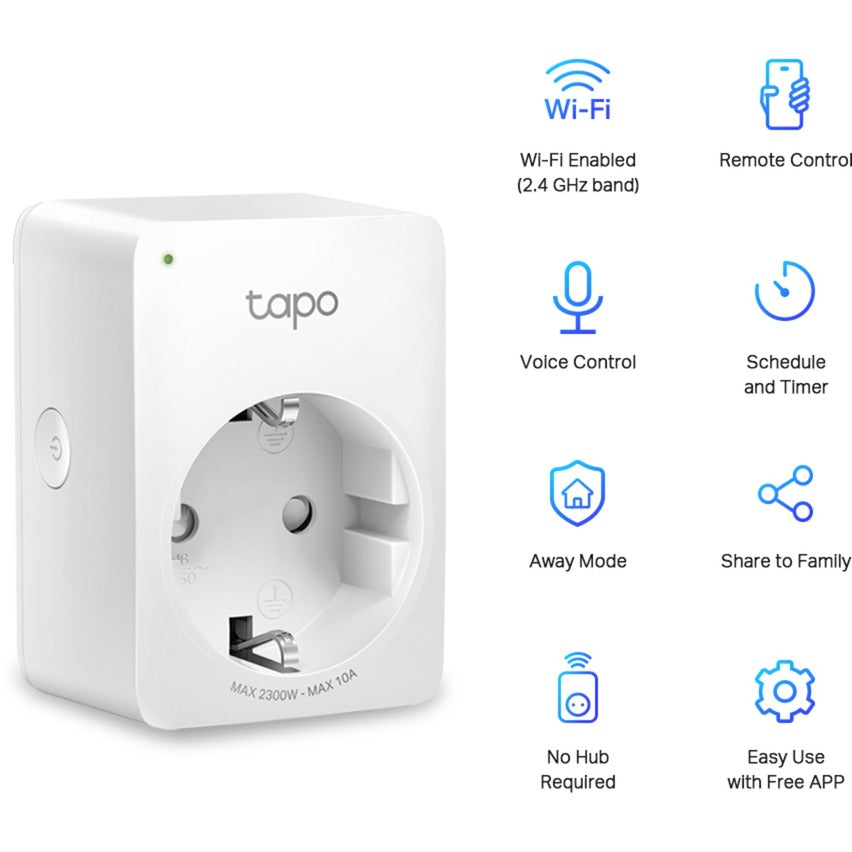 TP-Link TAPO P100 Mini WLAN-Steckdose (2er-Pack)