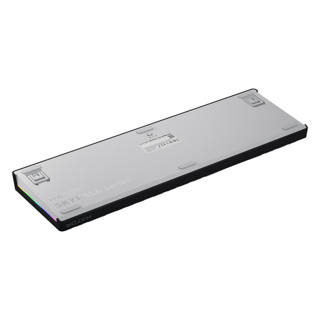 Hator skyfall wireless rgb mechanisch gaming toetsenbord (zwart, us lay-out (qwerty), hator aurum lemon, 100%, rgb, double shot abs, hot-swap, 2.4ghz bluetooth usb-c)