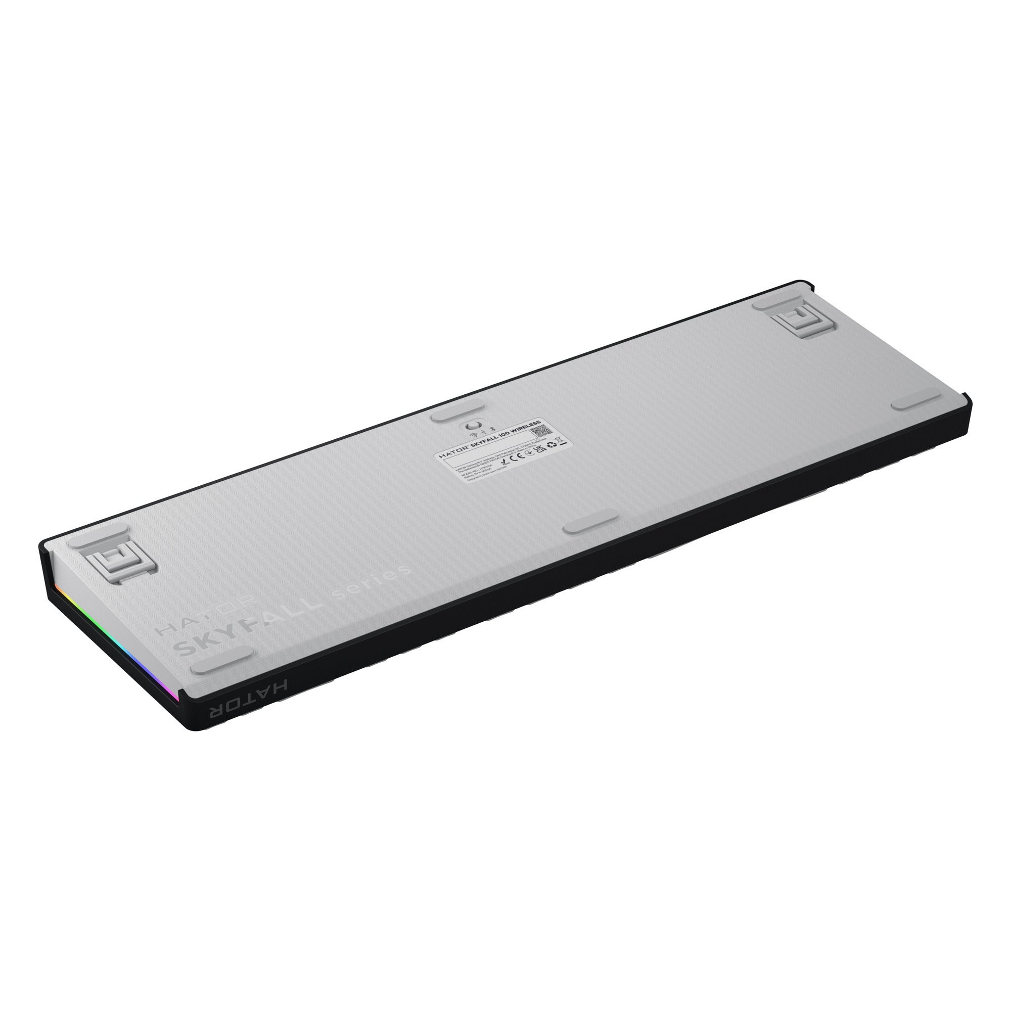 Hator skyfall wireless rgb mechanisch gaming toetsenbord (zwart, us lay-out (qwerty), hator aurum lemon, 100%, rgb, double shot abs, hot-swap, 2.4ghz bluetooth usb-c)