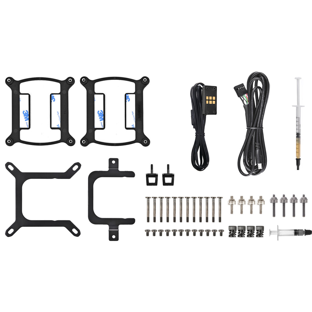 Thermaltake magcurve 360 ultra argb sync aio liquid cooler waterkoeling (zwart)