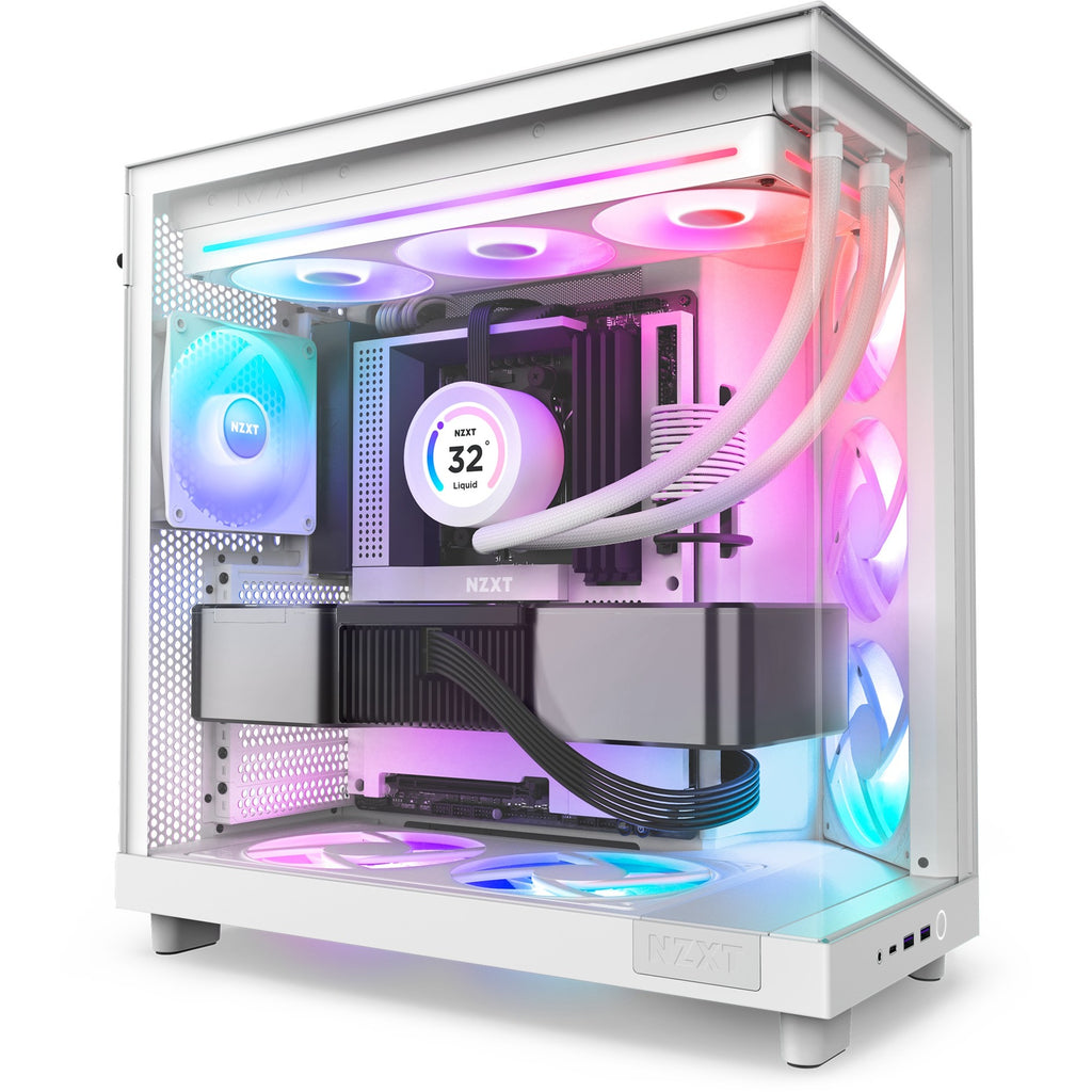 Nzxt f360 rgb core case fans (wit, 3 stuks, 360 x 120 x 26 mm)