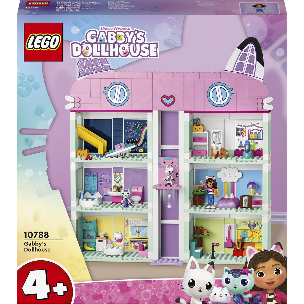 Lego gabby's poppenhuis gabby's poppenhuis speelgoed speelgoed met 4 minifiguren en accessoires voor kinderen 4+ - 10788