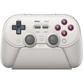 8bitdo pro 3 bluetooth gamepad (lichtgrijs rood, switch 1 2, pc, android, 2.4 ghz bluetooth usb)