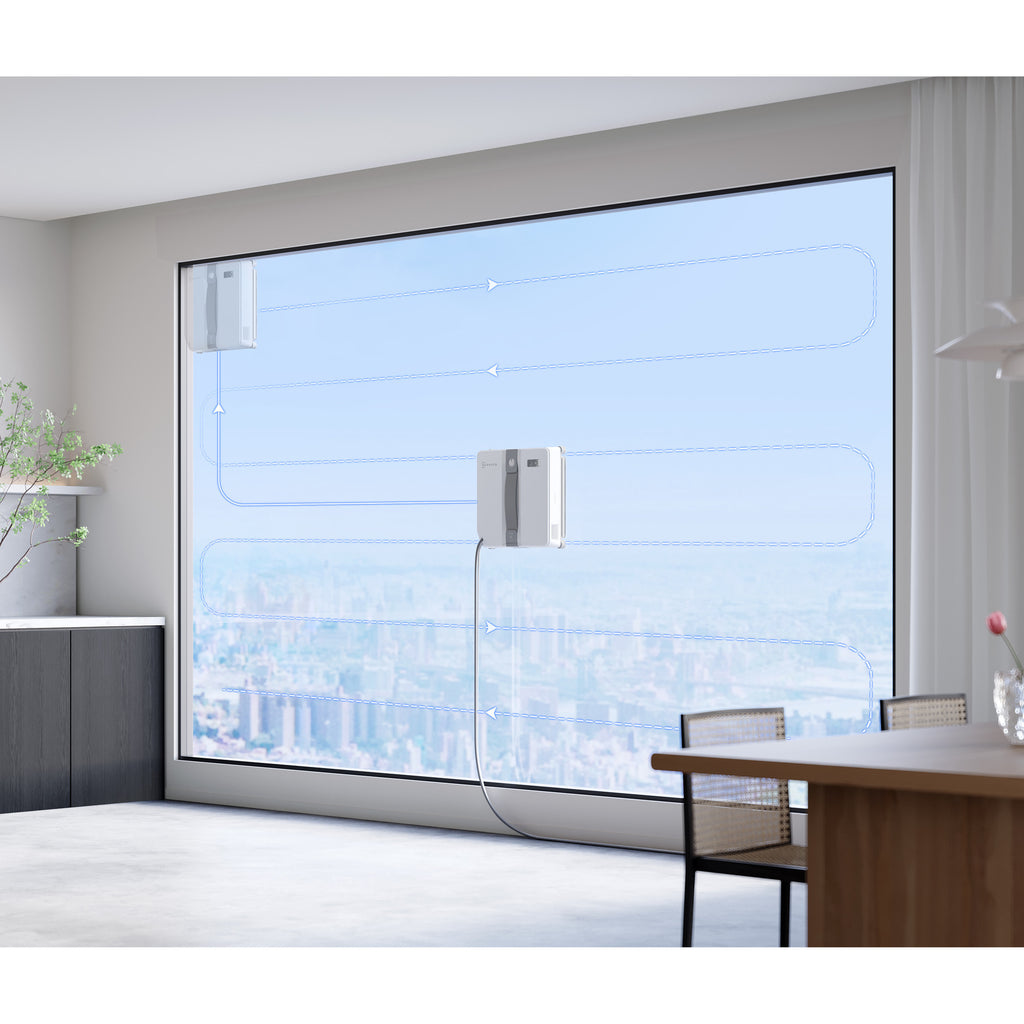 Ecovacs winbot mini raamreiniger (grijs, 3200pa)