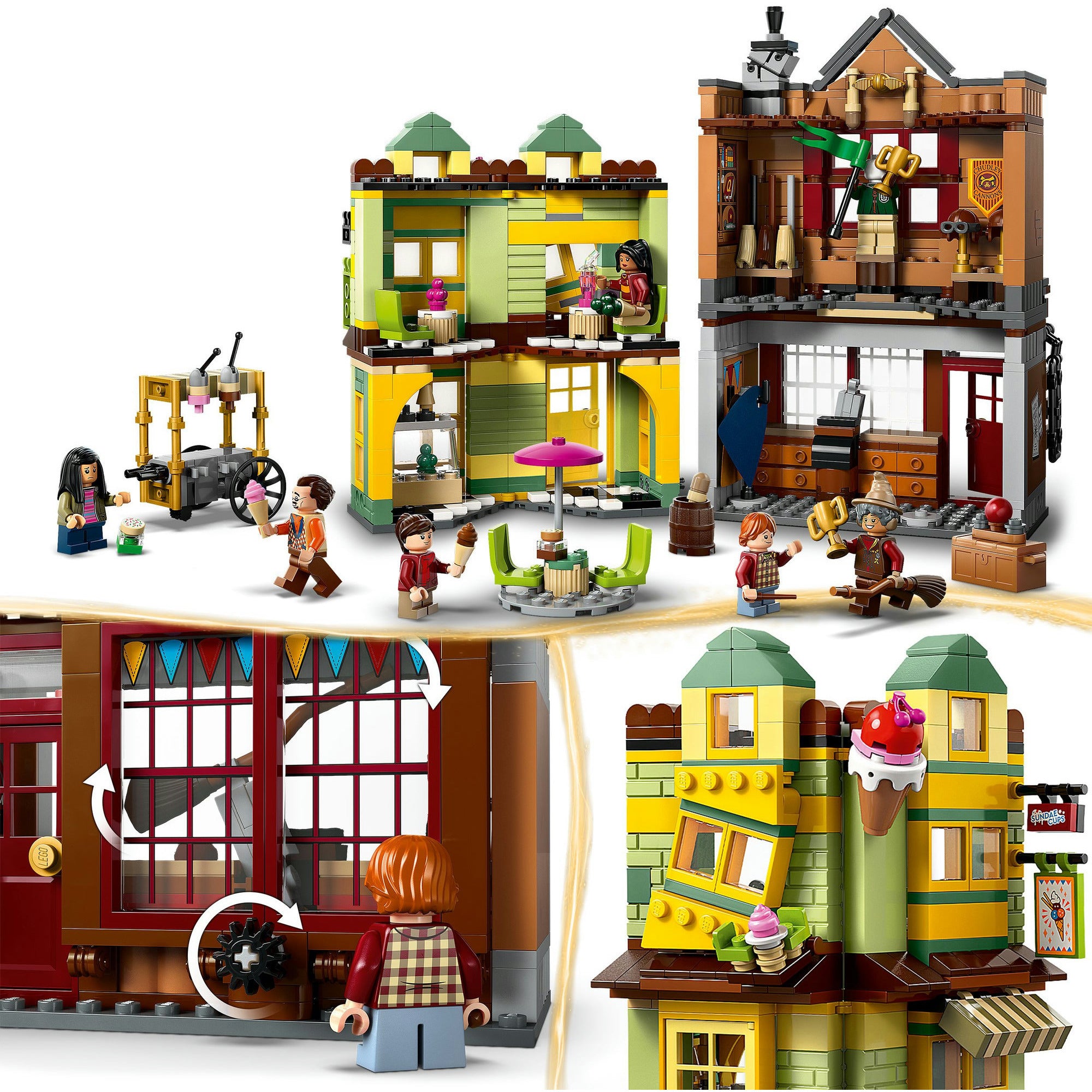 Lego harry potter - zwik zwachtels zwerkbalpaleis en ijssalon constructiespeelgoed (76452)