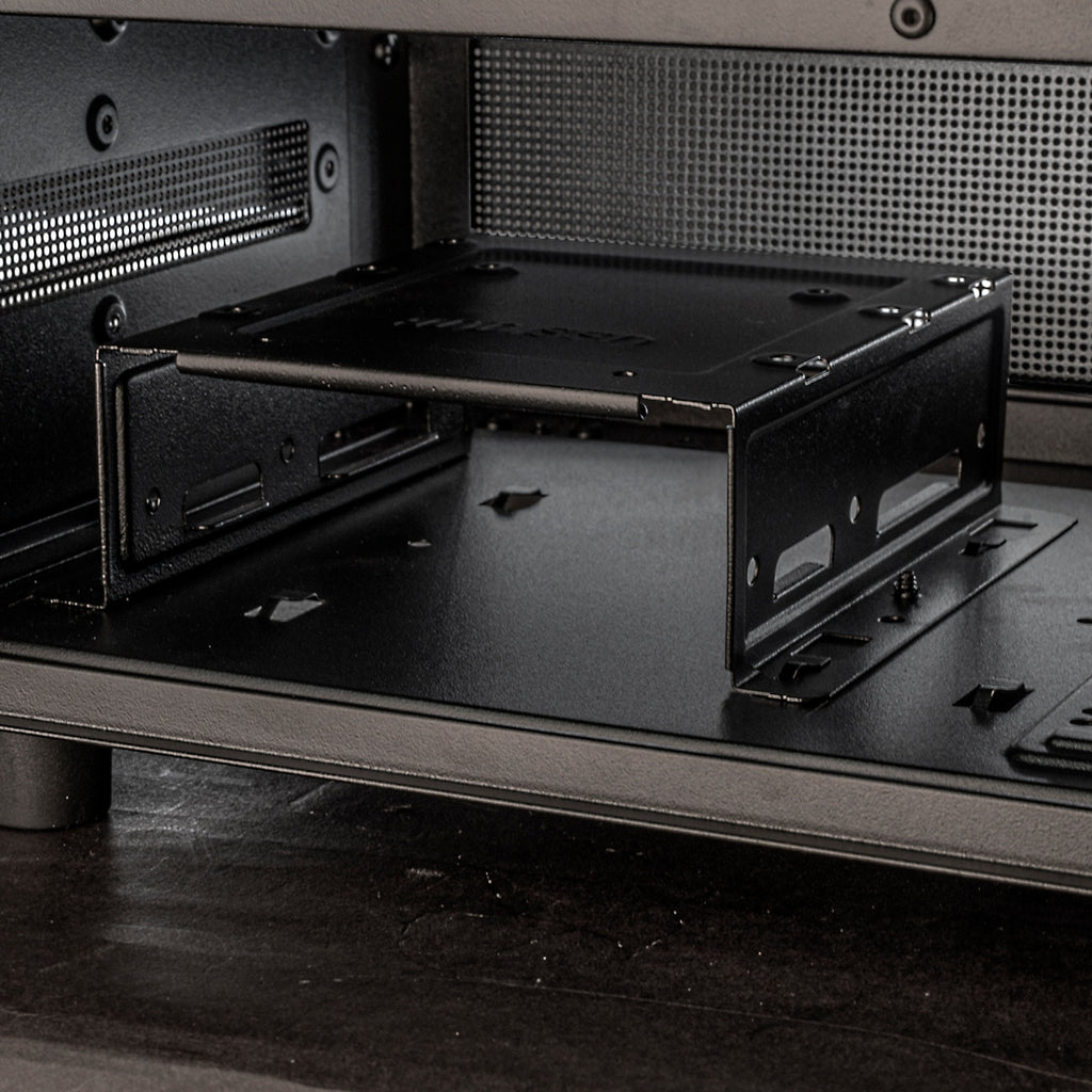 Silverstone lucid 04 mini tower behuizing (zwart | 2x usb-a | 1x usb-c | rgb | tempered glass)