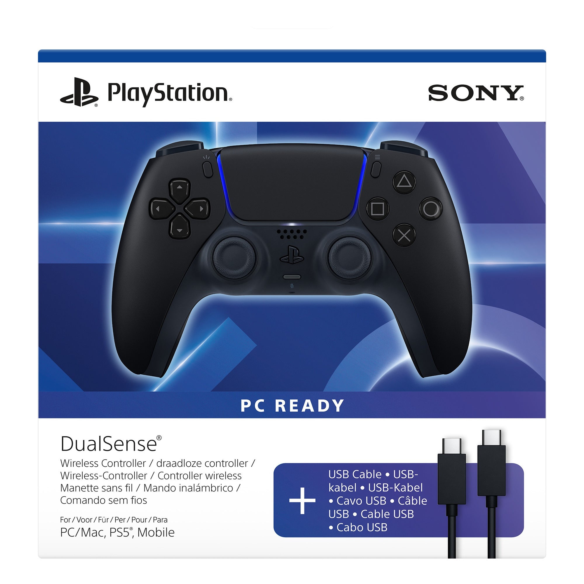 Sony dualsense wireless-controller - midnight black (zwart)