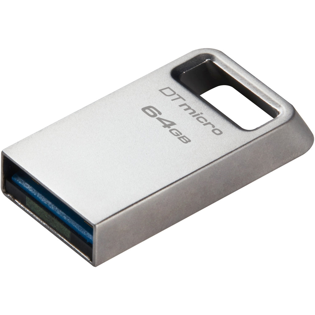 Kingston datatraveler micro 64 gb usb-stick (zilver, dtmc3g2 64gb, usb 3.2 gen 1)