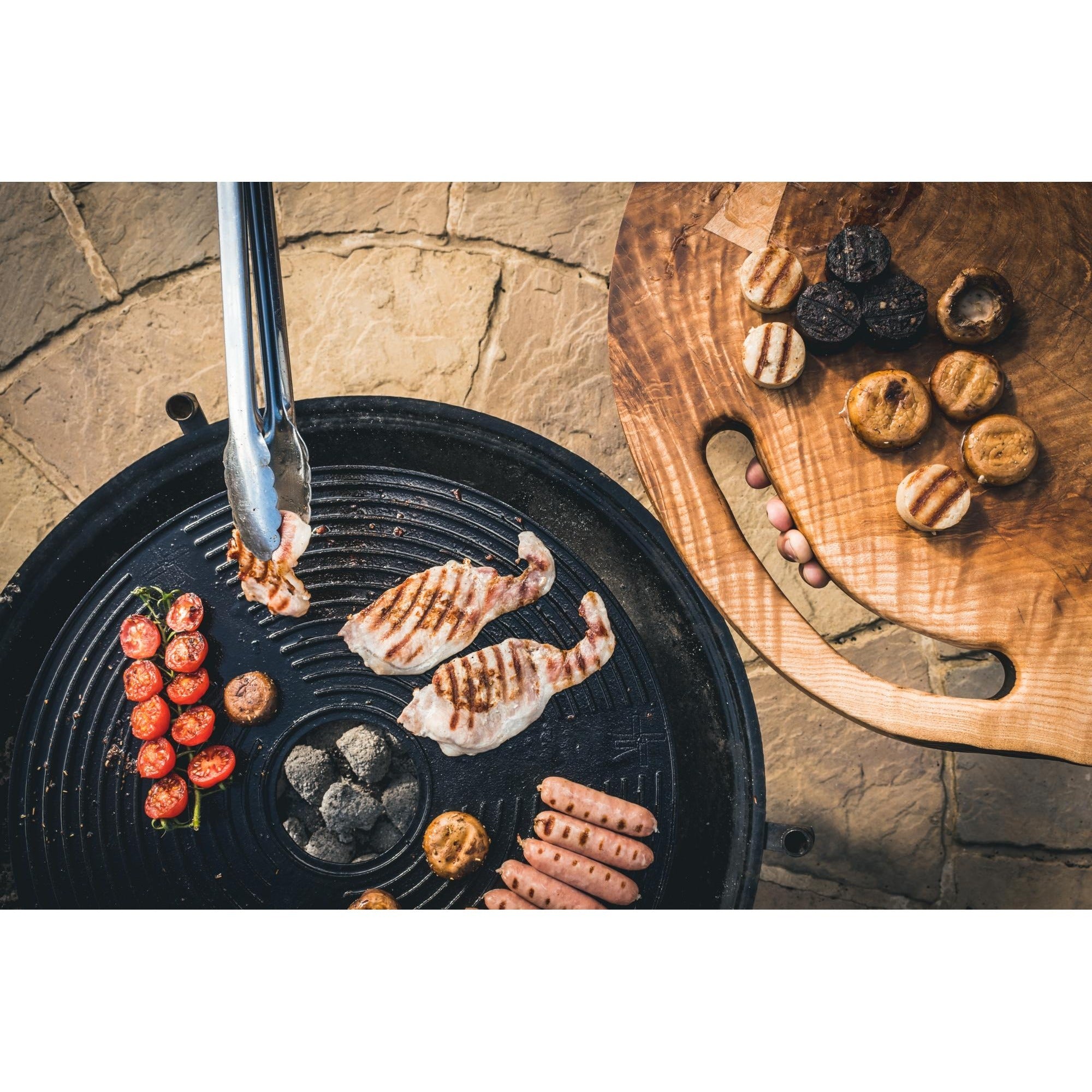 The windmill plancha grillplaat (zwart, 75 cm)