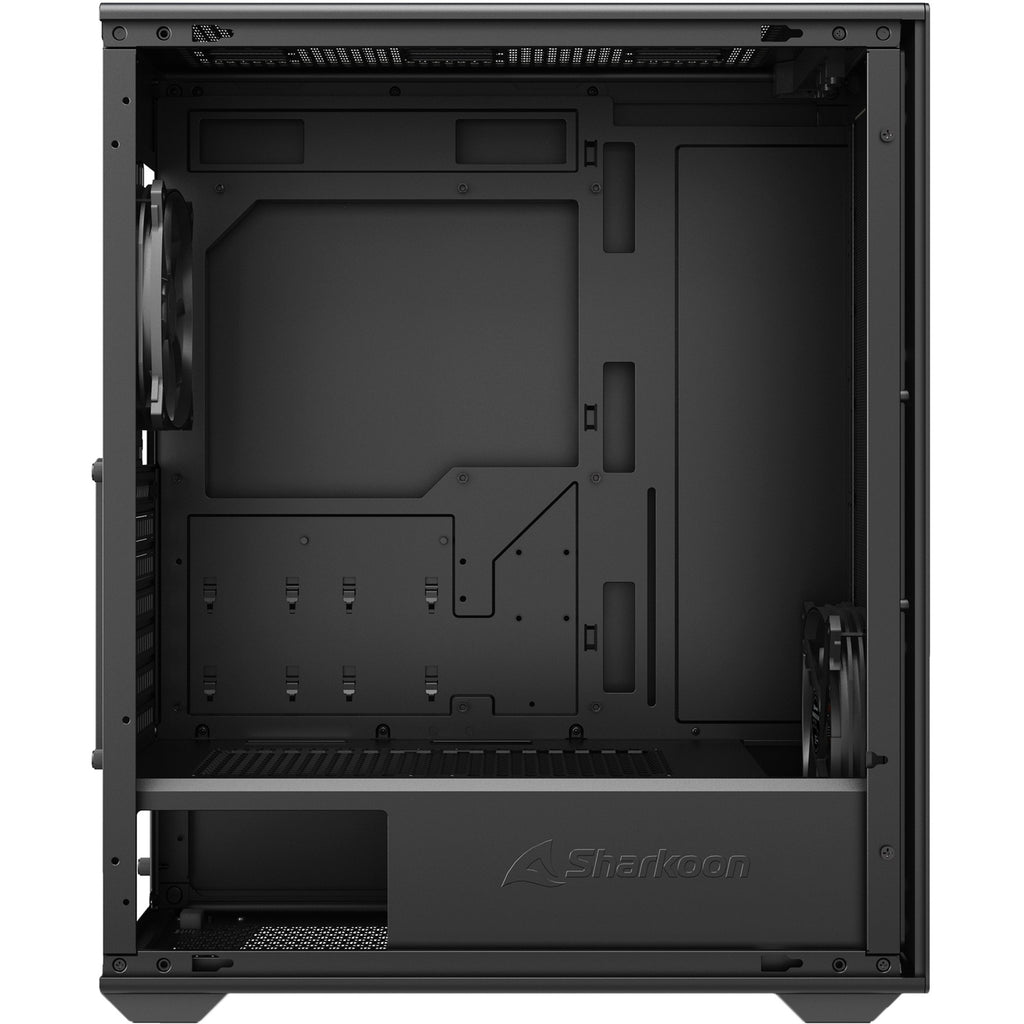Sharkoon vk2 midi tower behuizing (zwart | 2x usb-a)