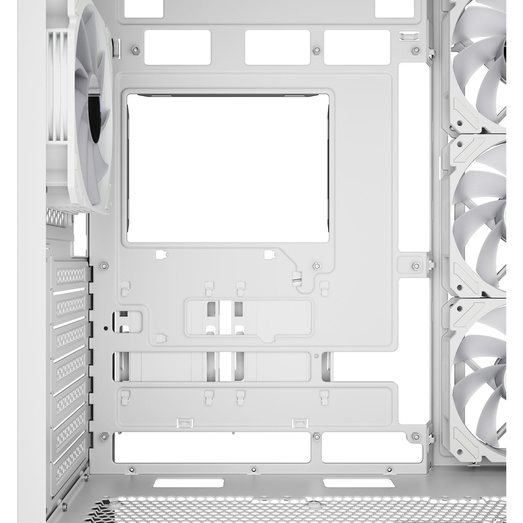 Sharkoon ak7 argb midi tower behuizing (wit | 2x usb-a | 1x usb-c | rgb | window)