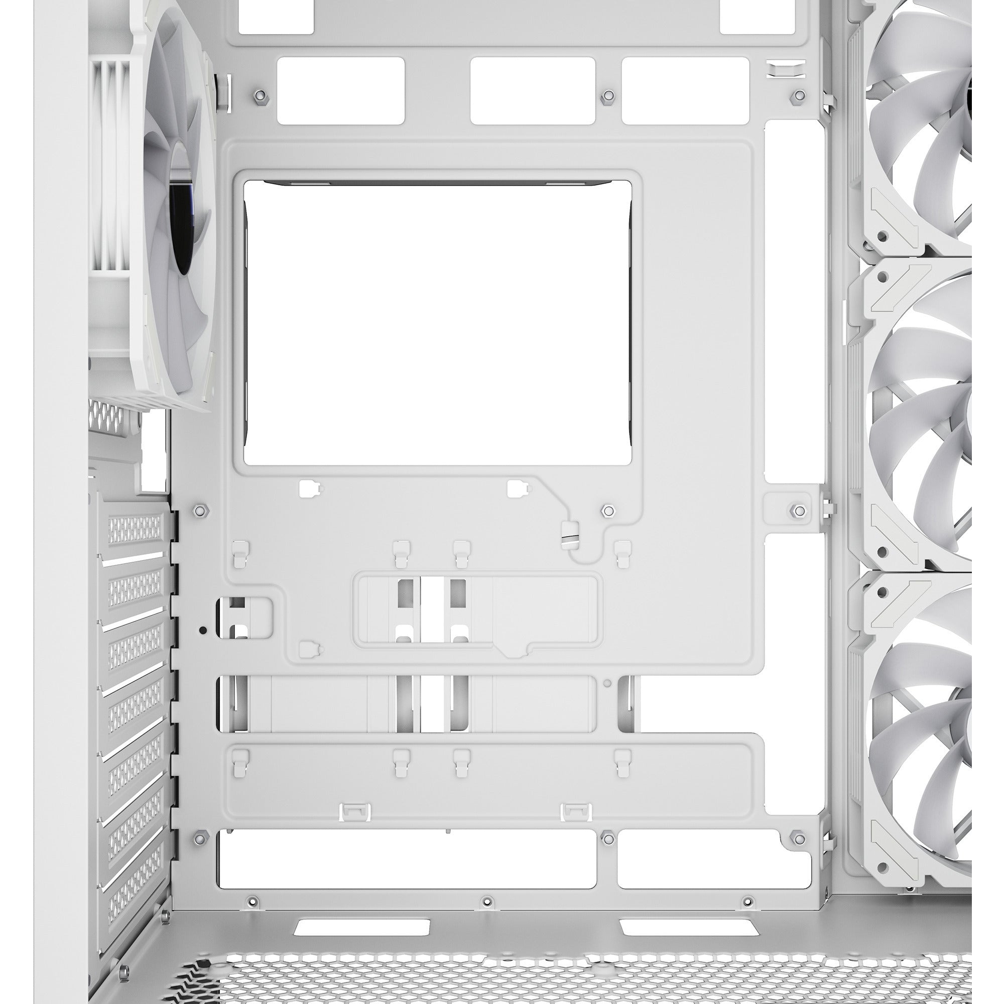 Sharkoon ak7 argb midi tower behuizing (wit | 2x usb-a | 1x usb-c | rgb | window)