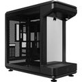 Cooler master masterframe 360 stage mirror midi tower behuizing (zwart | 2x usb-a | 1x usb-c | rgb | tempered glass)