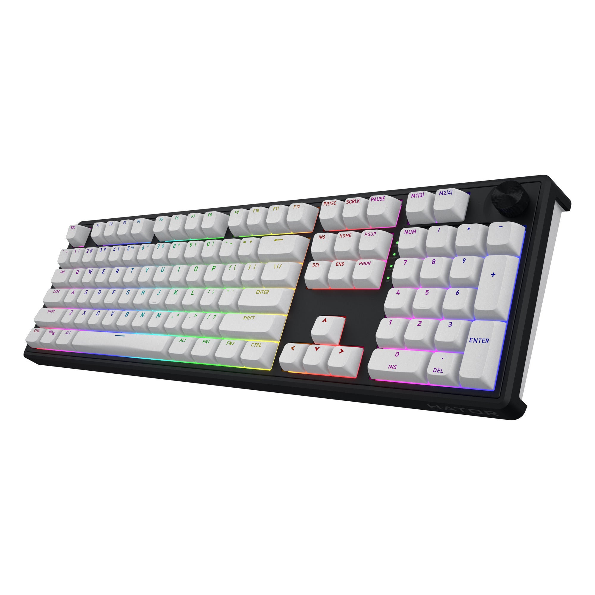 Hator skyfall wireless rgb mechanisch gaming toetsenbord (zwart, us lay-out (qwerty), hator aurum lemon, 100%, rgb, double shot abs, hot-swap, 2.4ghz bluetooth usb-c)