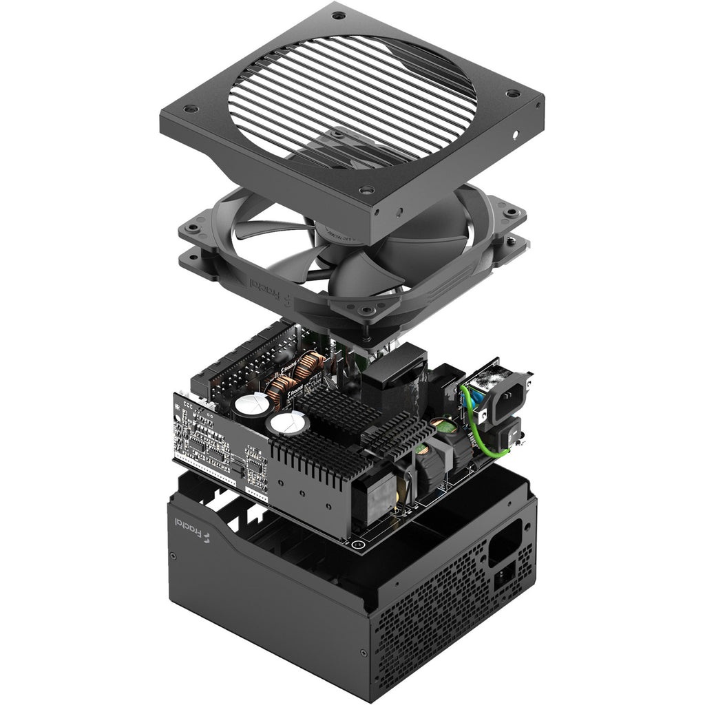 Fractal design ion gold 3 modulaire 750 watt voeding (zwart, 1x 12v-2x6, 3x pcie)