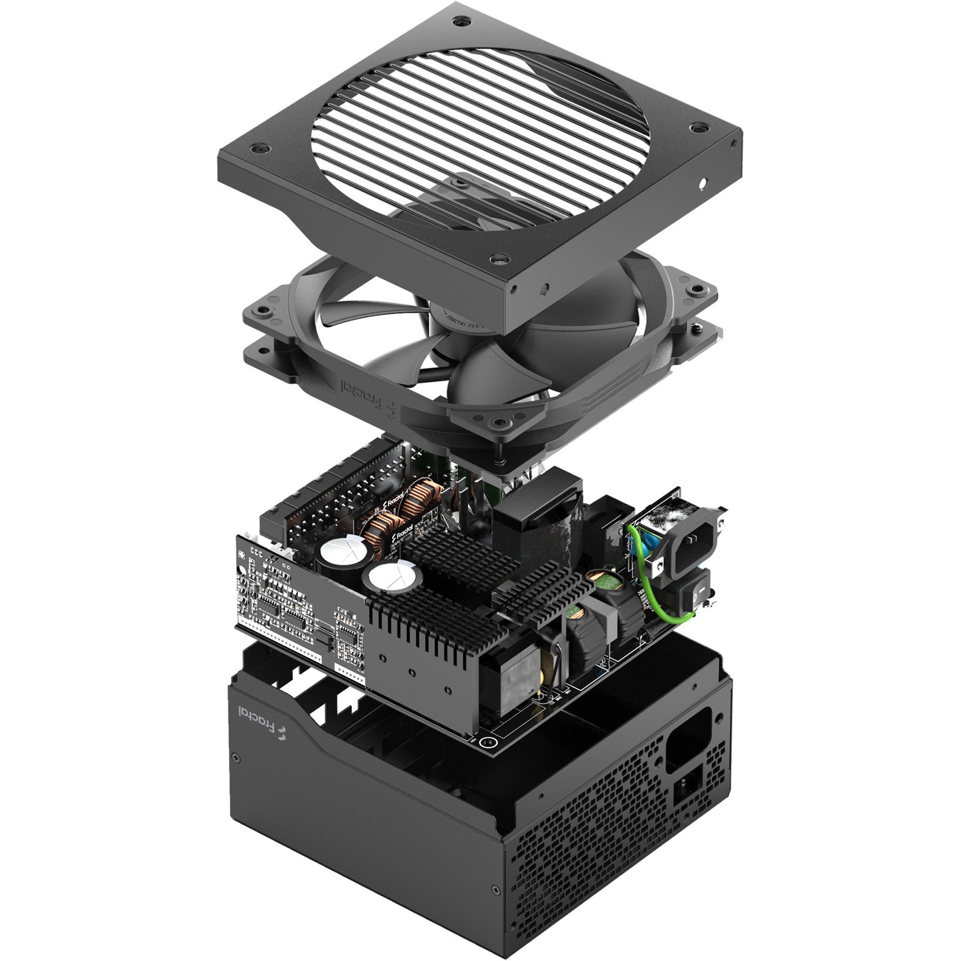 Fractal design ion gold 3 modulaire 750 watt voeding (zwart, 1x 12v-2x6, 3x pcie)