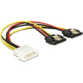 DeLOCK Molex 4-Pin-Stecker > 2 x SATA 15-Pin