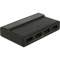 Delock externe usb 3.2 gen 2 4 port hub 10gbps usb-hub (zwart)