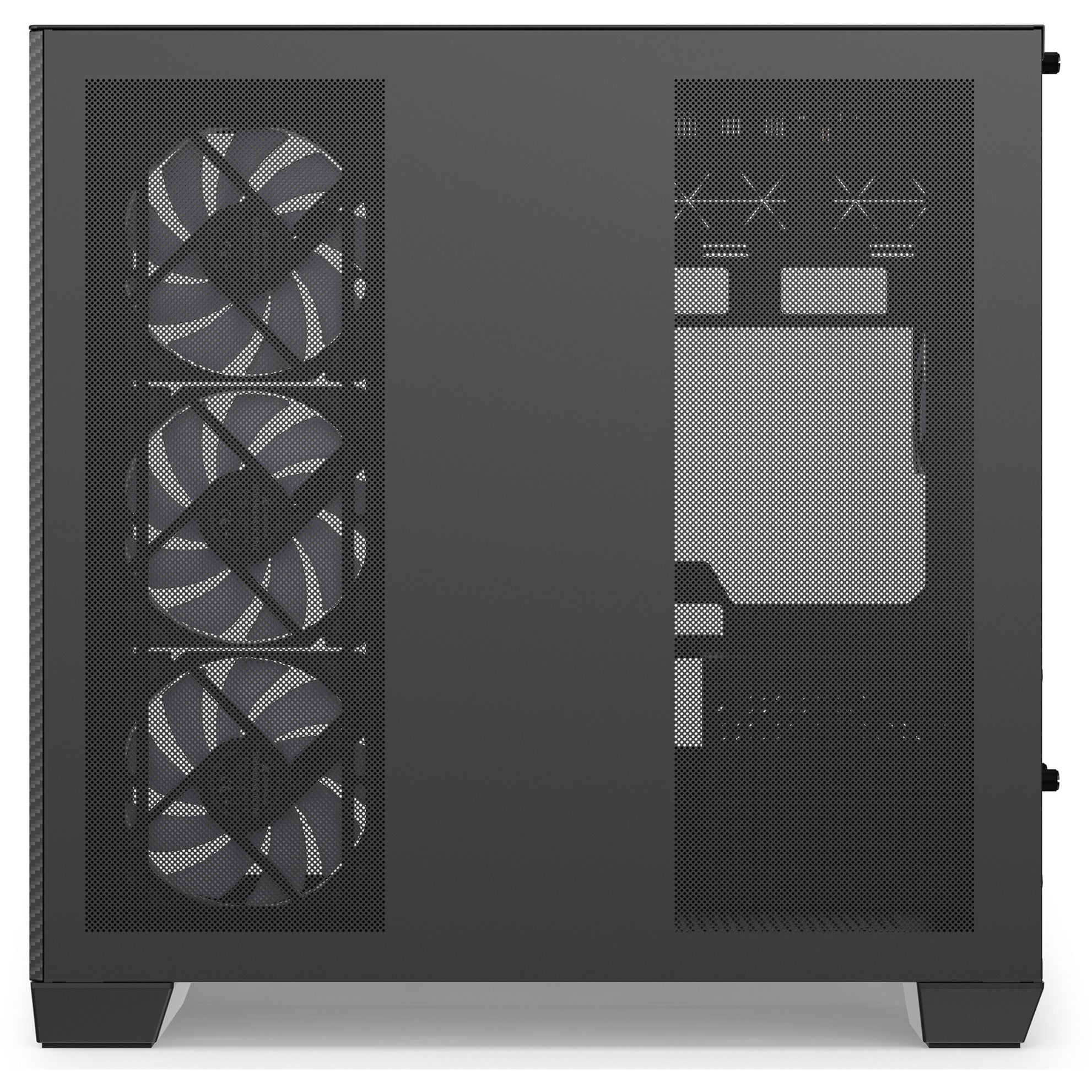 Sharkoon steel shark midi tower behuizing (zwart | 2x usb-a | 1x usb-c | rgb | tempered glass)