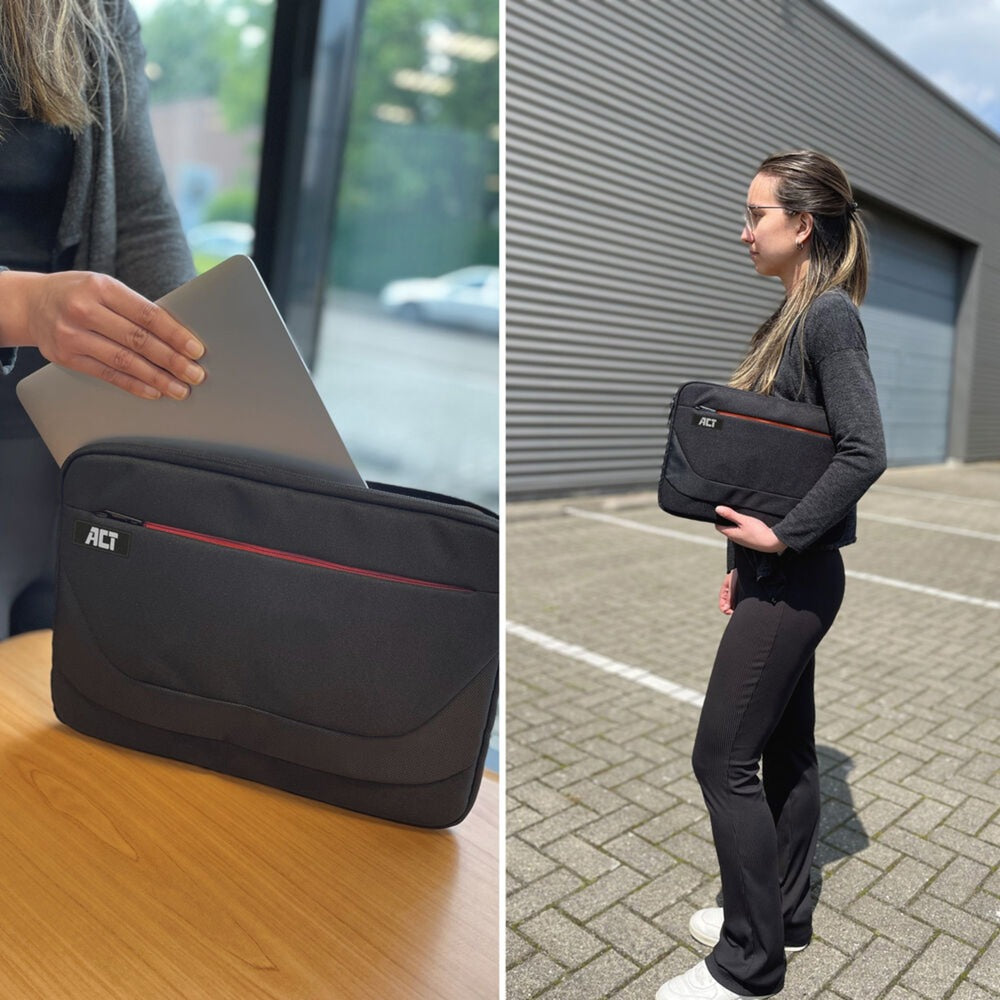 Act connectivity suburb laptop sleeve 13,3 (zwart)