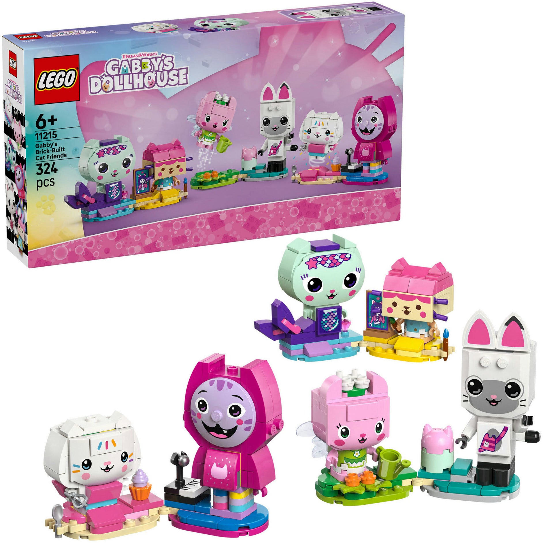 LEGO Gabbys Puppenhaus - Gabbys baubares Katzenfreunde-Konstruktionsspielzeug (11215)