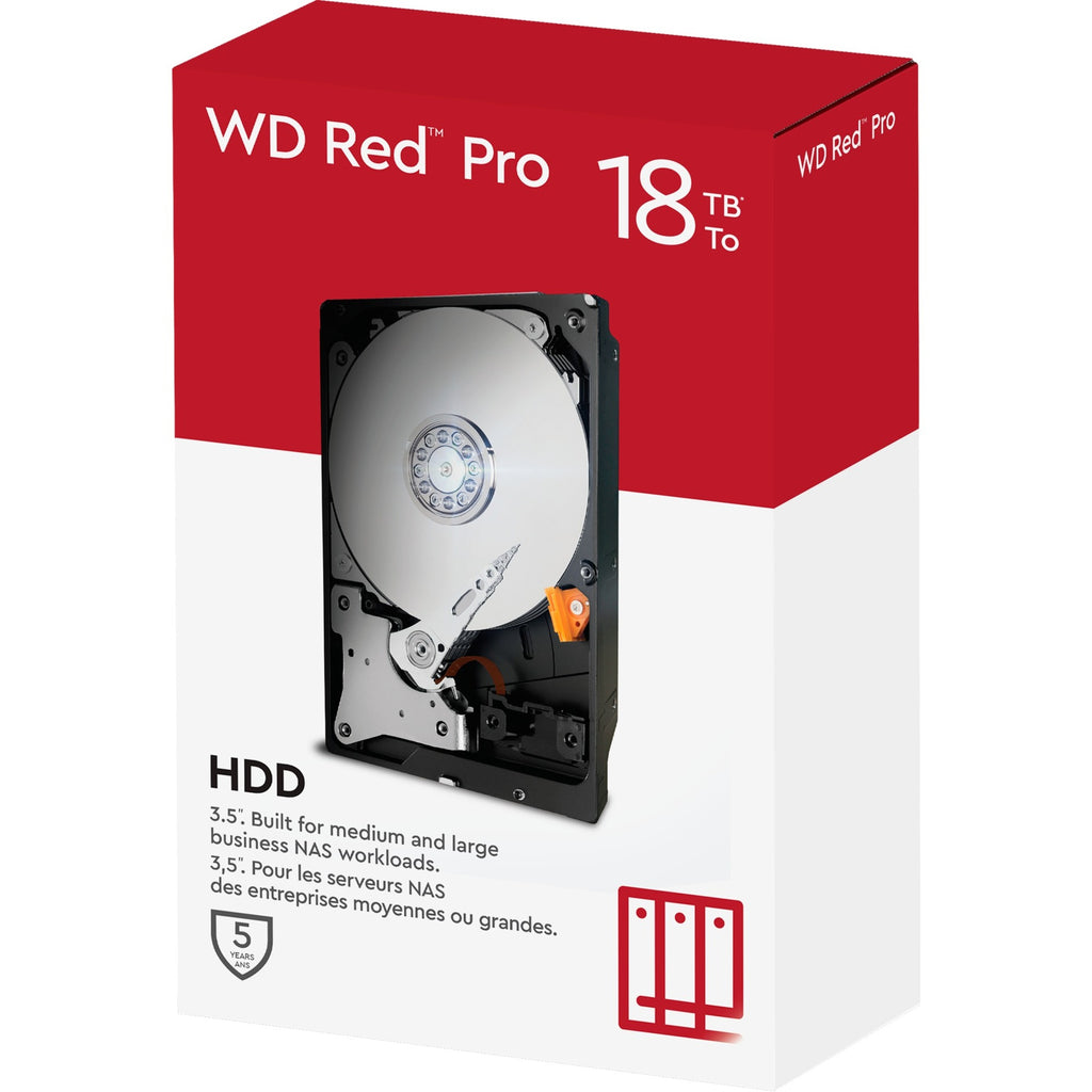 Wd red pro 18 tb harde schijf (181kfgx, sata 600, 24 7, af)