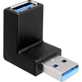 Delock usb3.0 adapter (zwart, 90°)