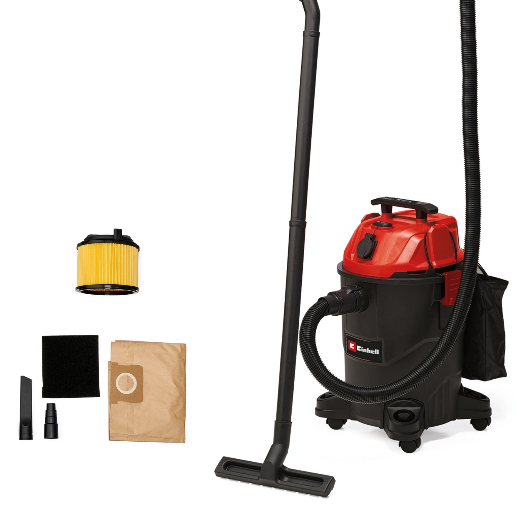 Einhell tc-vc 1825 a nat- droogzuiger nat- en droogzuiger (rood zwart)