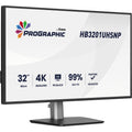 Iiyama prographic hb3201uhsnp-b1 31.5 4k uhd monitor (zwart (mat), hdmi, displayport, usb-c, audio)