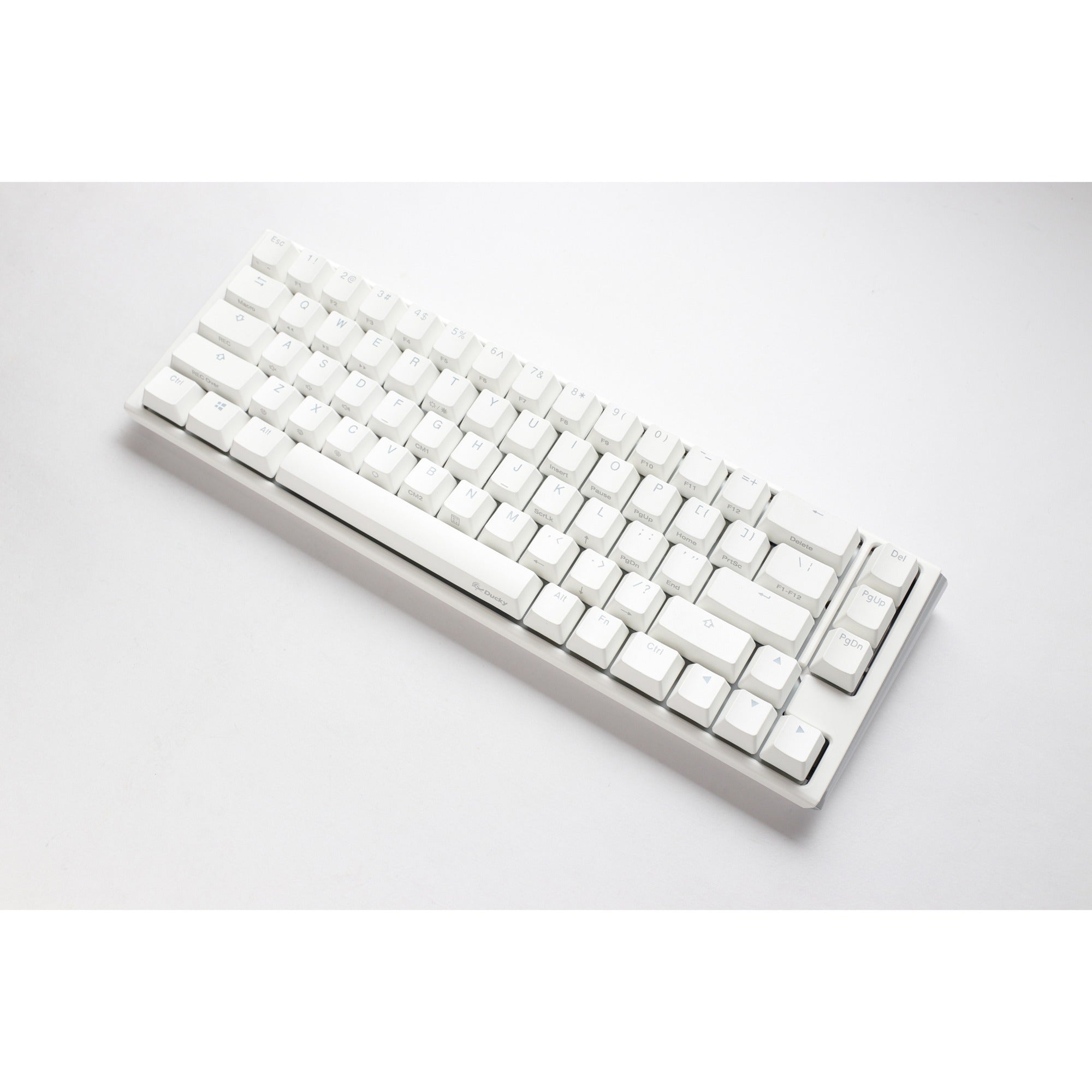 Ducky one 3 classic pure white sf rgb mechanisch toetsenbord (wit, us lay-out (qwerty), cherry mx brown, 65%, rgb leds, double-shot pbt, hot-swappable, quack mechanics)
