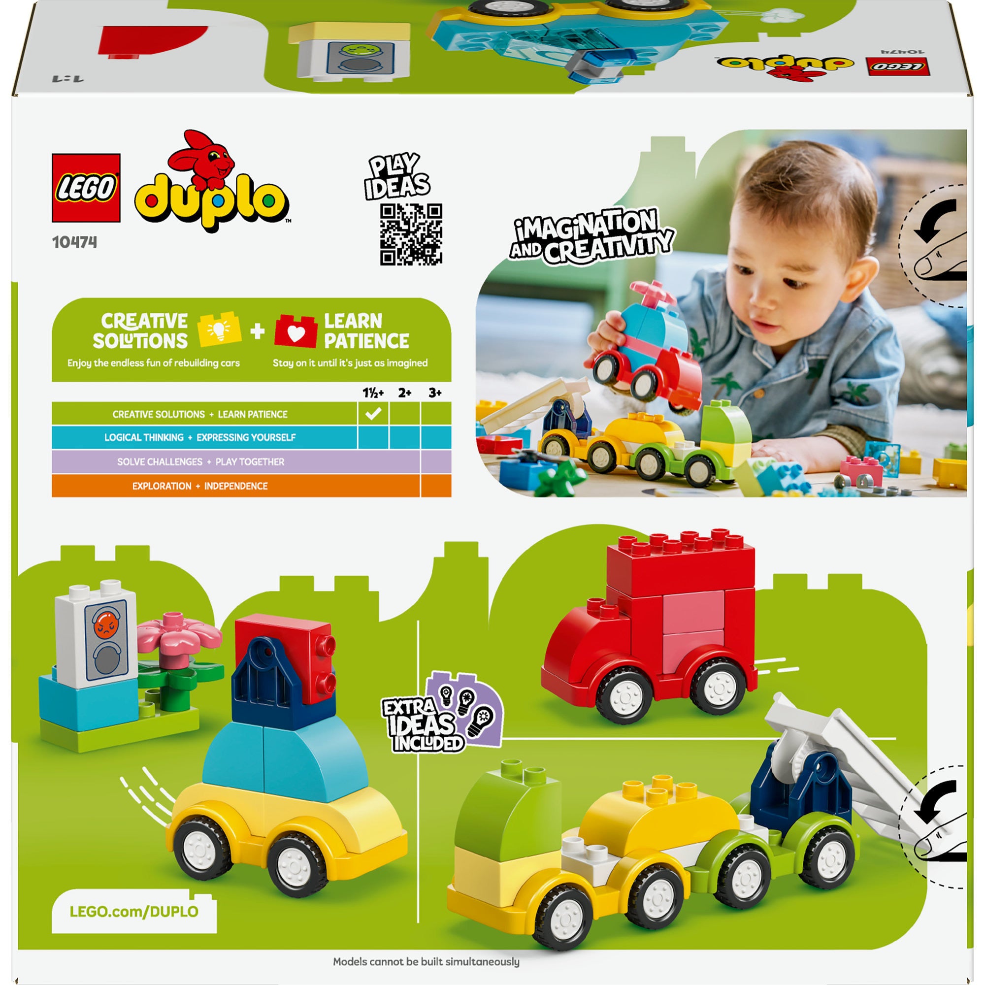 Lego duplo - creatieve voertuigen constructiespeelgoed (10474)