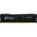 Kingston fury beast 32 gb ddr4-3200 (1x 32 gb) werkgeheugen (zwart, kf432c16bb 32, xmp 2.0)