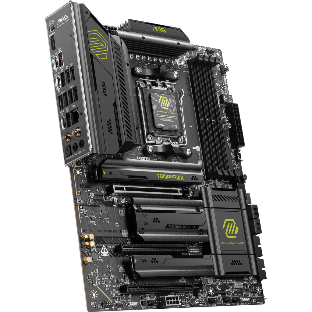 Msi mag x870e tomahawk wifi socket am5 moederbord (zwart, 5gb-lan, wi-fi 7, bt, sound, atx)
