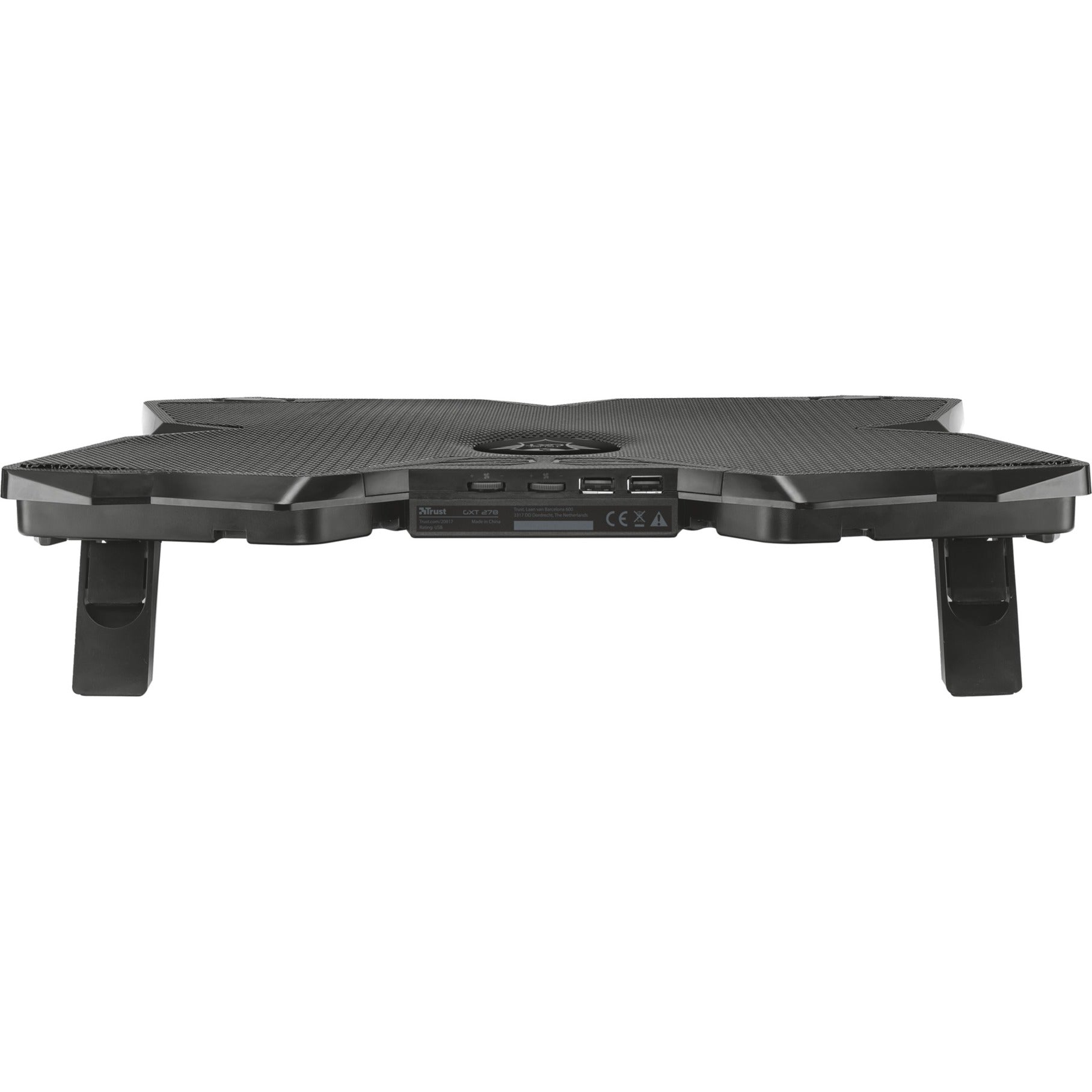 Trust gxt 278 yozu notebook cooling stand laptopkoeler (zwart, 20817, rode leds)