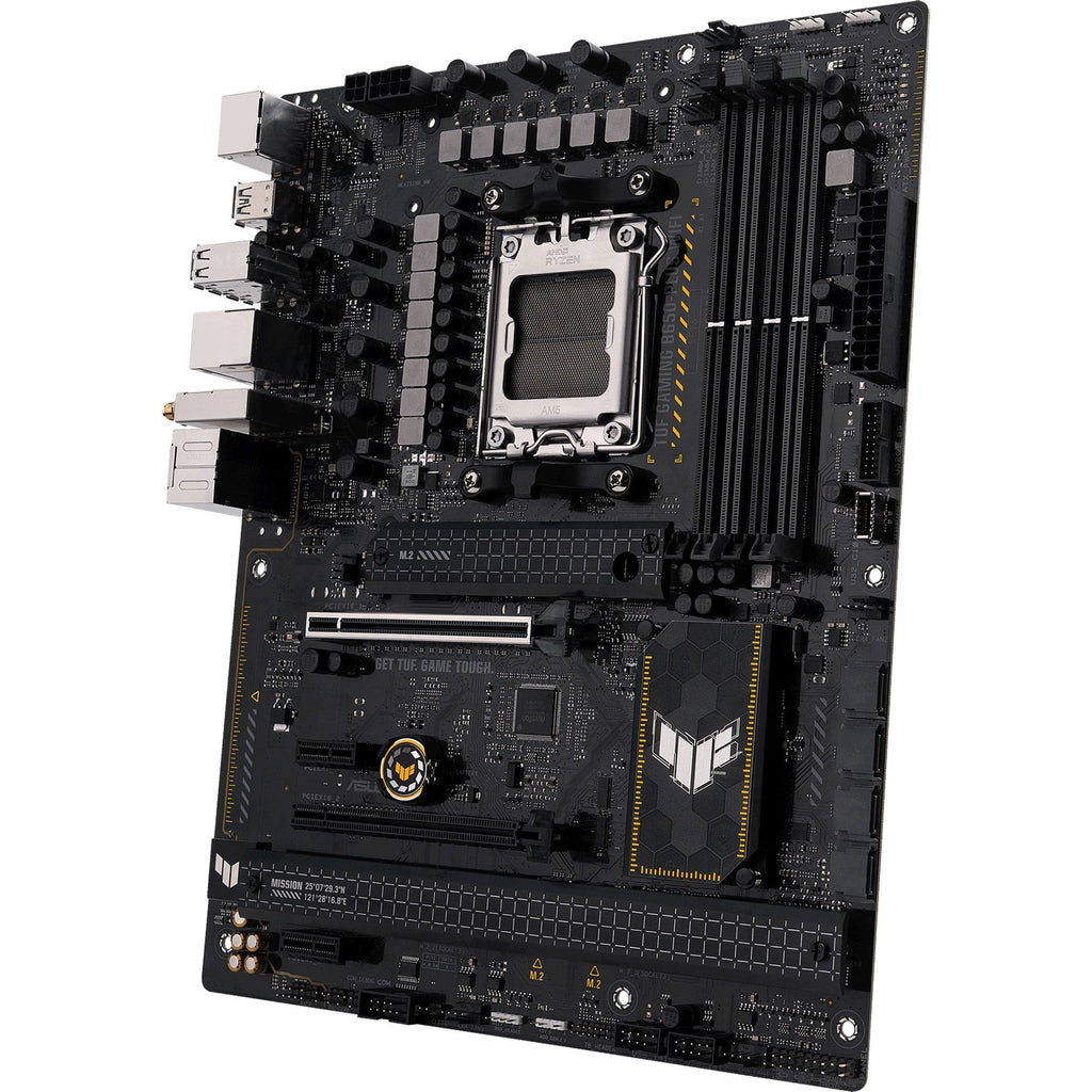Asus tuf gaming b650-plus wifi socket am5 moederbord (zwart lichtoranje, raid, 2.5gb-lan, wi-fi 6, bt 5.2, sound, atx)