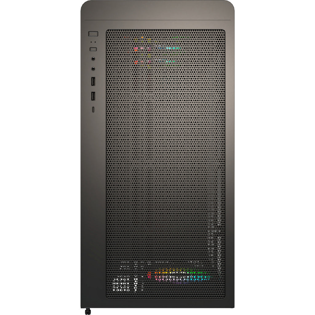 Montech xr wood midi tower behuizing (zwart | 1x usb-a | 1x usb-c | rgb | window)